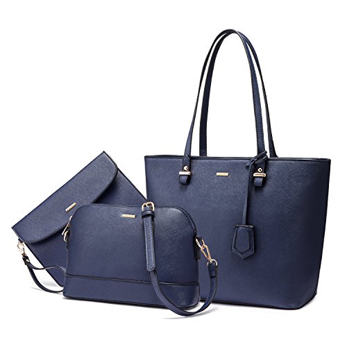 LOVEVOOK Borsa Donna Tracolla Borsa Spalla Borse a Mano Borsa Shopping Bag Blu