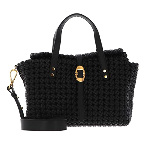 Coccinelle BORSA DONNA COSIMA A MANO E TRACOLLA PELLE INTRECCIATA NOIR...