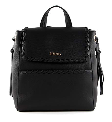Zaino Liu Jo Backpack Medio da Donna Nero in Ecopelle
