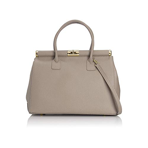Chicca Tutto Moda Borsa Donna a Mano Pelle con Tracolla Bauletto,...