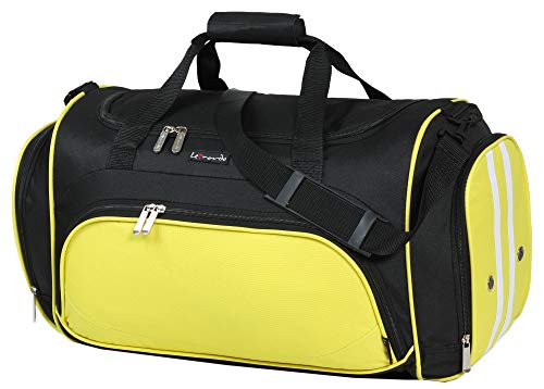 Borsa per lo sport Leonardo Borsone Palestra Sportivo in Tessuto Tela...