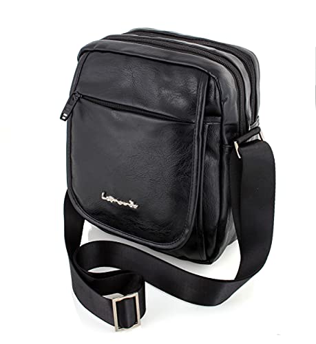 Borsello da uomo con tracolla, LEONARDO LEO50520 Borsa Messenger per...