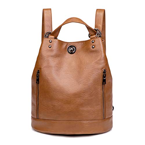 Tisdaini® Donna Borse a zainetto Borse a Tracolla moda casual Pelle...