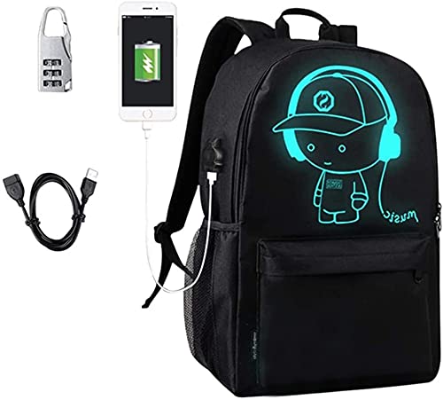 Anime di moda zaino, Impermeabile Ragazzi Borse Scuola Luminoso con...