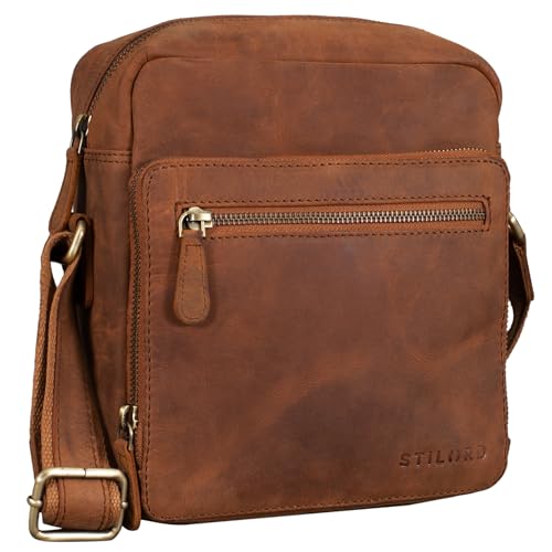 STILORD 'Nathan' Borsello da Uomo a tracolla in pelle Piccola borsa...