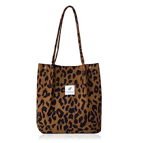 Borsa a Tracolla con Tasca Interna Borsa di Stoffa Donna Tote Bag...