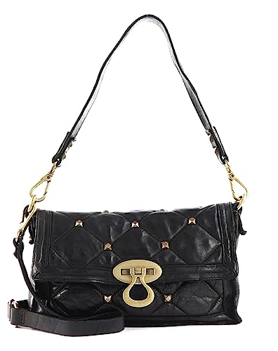 Campomaggi Borsa C032360 in pelle nera BLACK, TAGLIA UNICA