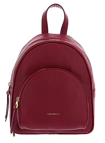 Coccinelle Gleen Handback Grained Leather Garnet Red