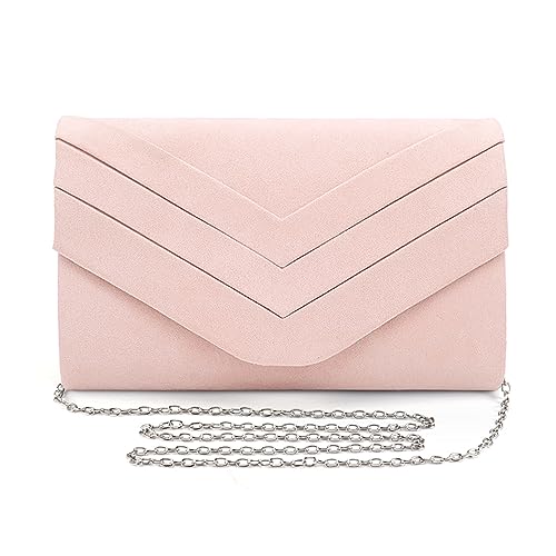 Sozakka Pochette da Donna Elegante Rosa, Borse da Sera Cerimonia Donna...