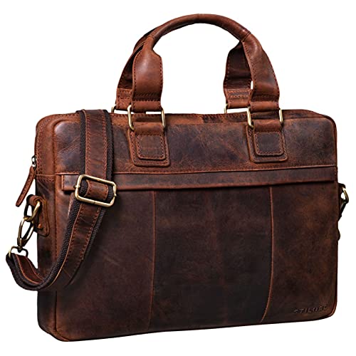 STILORD 'Andrew' Borsa Lavoro Pelle da Uomo Stile Vintage...