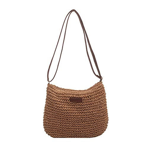 LYEAA Borsa a tracolla in paglia estiva donna borsa a tracolla in...