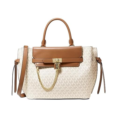 Michael Kors LG Belted, Borsa Donna, Vanilla/ACRN