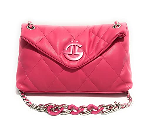 GAëLLE Borsa tracolla ecopelle trapuntata fuxia BS21GE76 GBDA2482...
