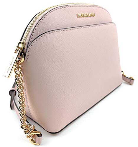 Michael Kors Emmy Saffiano Leather Medium Crossbody Bag (powder blush)