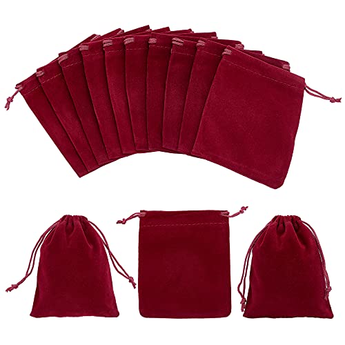 NBEADS 30pz 12x10cm Sacchetti con Coulisse In Velluto, Sacchetti...