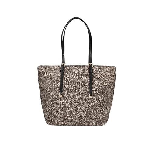 Borbonese Borsa jet op shopper media 934064 X99 X11 natural/black