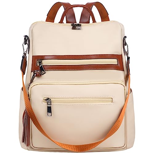 ECOTISH Zaino Donna in Cuoio Morbido Daypack Scuola Casual 2 in 1 come...