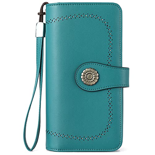 BOSTANTEN Portafoglio Donna in Vera Pelle con Protezione RFID Grand...