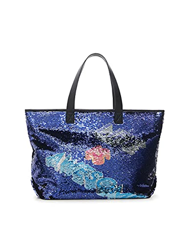 Desigual BOLS_Revers Namibia, Borsa Donna, Blu, U