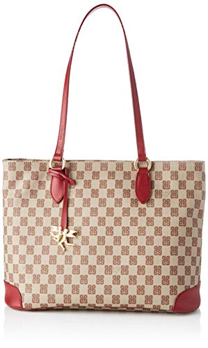 piero guidi Tote Bag, Borsa a Spalla Donna, Rosso (Carcade'), 35x28x14...