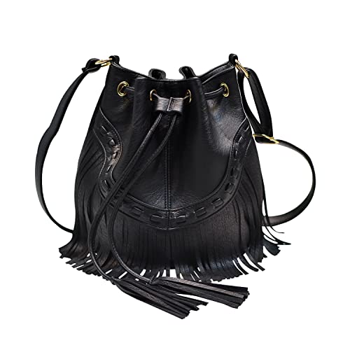 Jywmsc Borsa a Tracolla da Donna con Frange e Nappa a Tracolla per il...