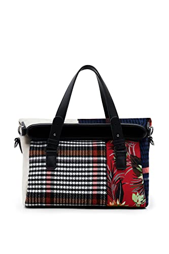 Desigual, BAG_CUCOS_PATCH_LOVERTY 2. 5000 NAVY Donna, Blu