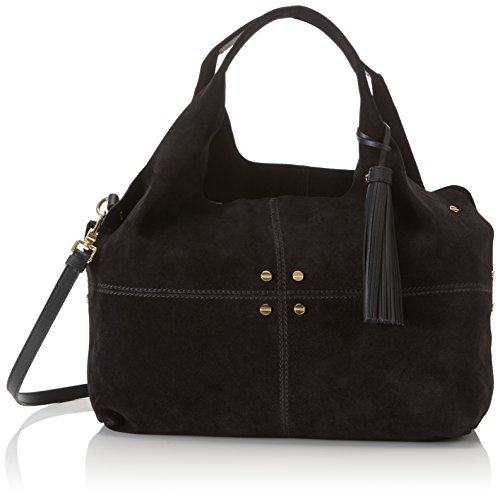 Borbonese Savile C/t, Borsa a Spalla Donna, Nero, 34x27x14.5 cm (W x H...