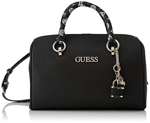Guess South bay Box Satchel, Bags Donna, Black, Taglia Unica