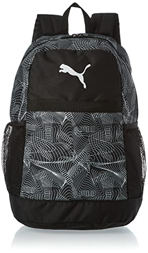 PUMA Zaino Beta, Unisex-Adulto, AOP Nero-lineare, Taglia Unica