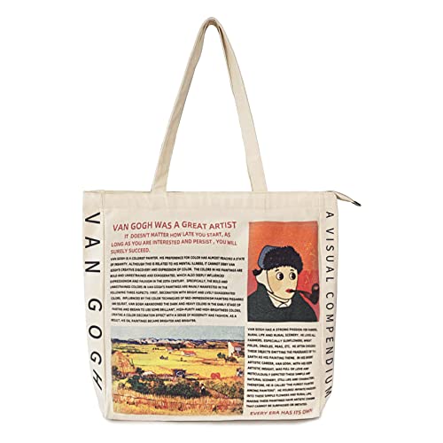 Yuuki Borsa di Tela Ecologico, Canvas Tote Bag, Borsa Tela...