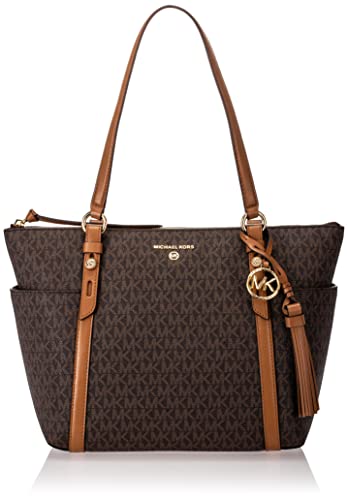 Michael Kors MD TZ Tote, Borsa Donna, BRN/Acorn, 5,72 x 19,69 x 24,77