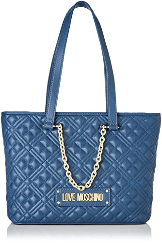 Love Moschino JC4004PP0FLA0, Borsa a Spalla, Donna, Blu, Taglia unica