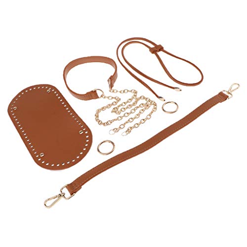 joyMerit Borsa A Tracolla per Borsa A Base di Maglia all'Uncinetto per...