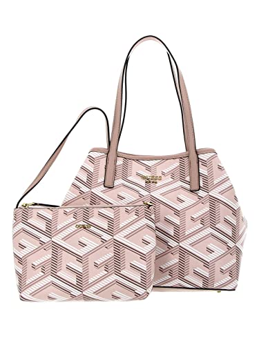 Guess Vikky Tote, Borsa Donna, Pale Rose Logo, Unica