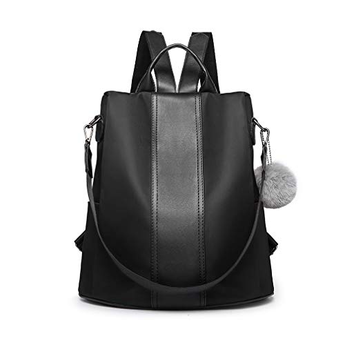 Miss Lulu Zaino da Donna in Nylon Impermeabile Zaino Antifurto, Con...