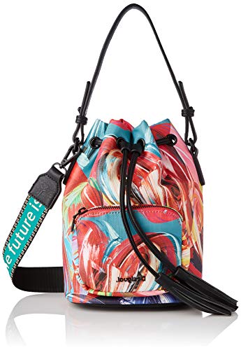 Desigual Pu Hand Bag, Borsa A Mano Donna, Verde (Green), Taglia unica