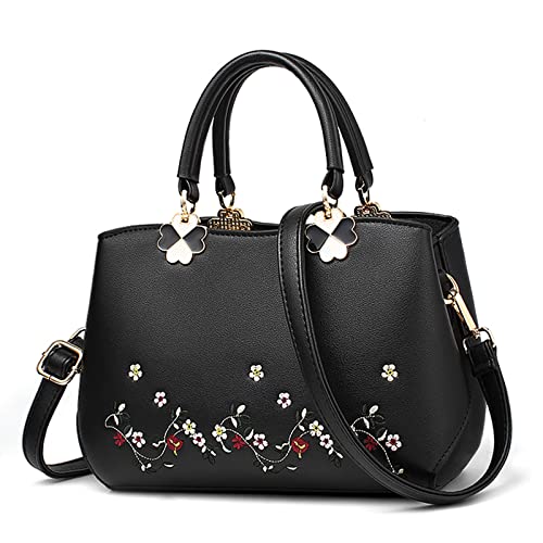 VARLIVOO Elegante Donna Borsa Motivo Floreale Ricamo Borse a Mano...