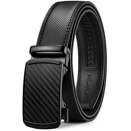 BOSTANTEN Cintura Uomo, Cintura in Pelle con Fibbia Automatica Cintura...