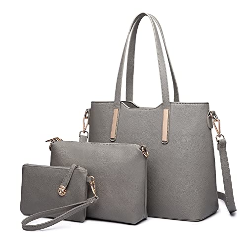 Miss Lulu 3 Pezzi Borsa a Mano Set Moda Borsa a Tracolla Pratica Borsa...