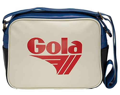 Gola Redford, Borsa a Spalla Unisex-Adulto, Bianco Sporco/Rosso...