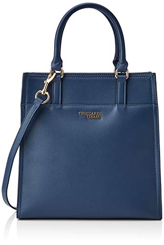 Trussardi Jeans T-Easy Light Tote, Borsa Donna, Blu (Dark Blue),...