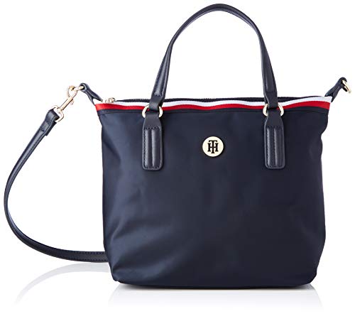 Tommy Hilfiger Poppy Small Tote, Borse Donna, Capitano Corp Sky, One...