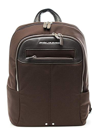 ZAINO link2 zaino piccolo in pelle e tessuto MORO CA3214LK2/TM