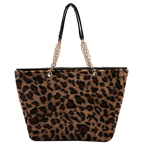 Demiawaking Borsa Pelliccia Sintetica Donna Borsa a Tracolla in...