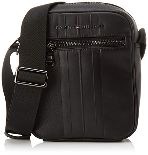 Tommy Hilfiger TH Metro Mini Reporter, Borsa Uomo, Nero (Black), 1x1x1...