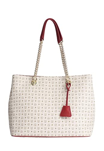 Pollini BORSA HERITAGE PVC COLORE AVORIO + VIT. LACC -...