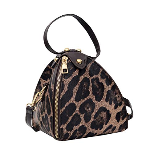 TENDYCOCO Borsa a Tracolla a Triangolo Borsa a Tracolla Leopardo con...
