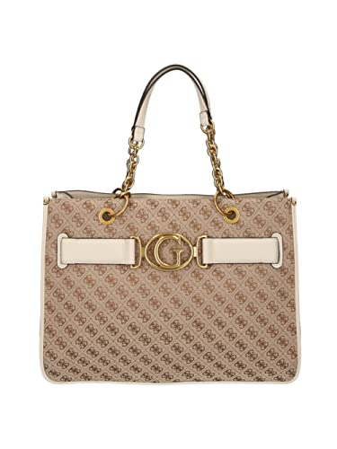 Guess Borsa aileen 4G logo shopper HWAILEP1404 ivory