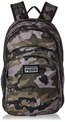 PUMHB PUMA Academy Backpack Zaino, Unisex – Adulto, Forest Night-Camo AOP, Taglia unica