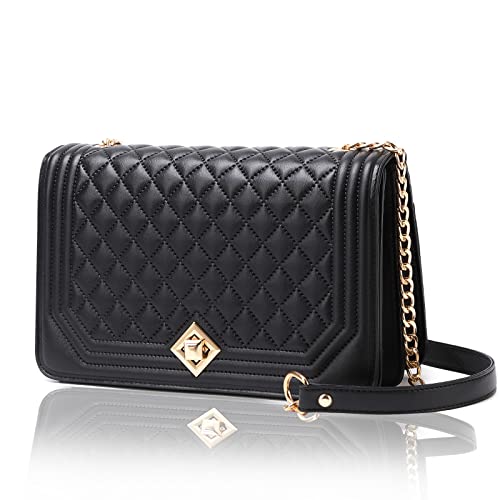Travistar Borsa a Tracolla da Donna - Borsa a Spalla Trapuntata Media...